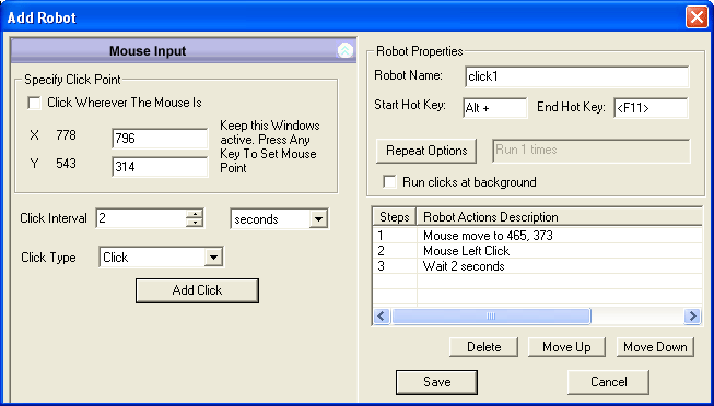 Auto Clicker Asoftech Screenshot